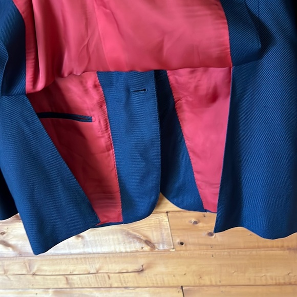 *As-is* $649 Suitsupply 42R Sienna navy birdseye suit jacket 100% Wool VBC - Picture 7 of 15